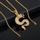Chinese Zodiac Dragon Zircon Protection Necklace Chinese Zodiac Dragon Zircon Protection Necklace