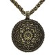 Six True Words Peace Flower Pattern Necklace