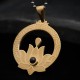 Lotus Titanium Steel Enlightenment Necklace Pendant