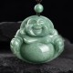 Laughing Buddha Cyan Jade Harmony Necklace Pendant Laughing Buddha Cyan Jade Harmony Necklace Pendant
