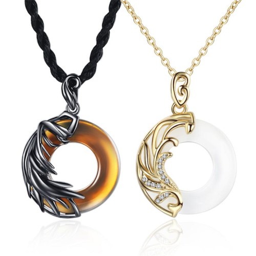 Obsidian Chalcedony Meditation Pendant Necklace Obsidian Chalcedony Meditation Pendant Necklace