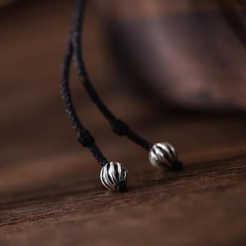 Chinese Character Copper Coin Wealth Necklace Pendant