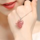 14k Gold Plated 925 Sterling Silver Strawberry Quartz Fox Healing Pendant 14k Gold Plated 925 Sterling Silver Strawberry Quartz Fox Healing Pendant