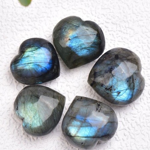Labradorite Heart Support Necklace Labradorite Heart Support Necklace