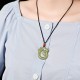 White Jade Cyan Jade Dragon Protection Necklace