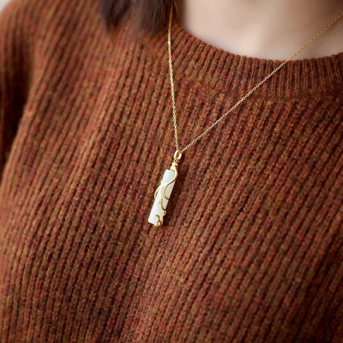 Jade Dragon Phoenix Protection Necklace Jade Dragon Phoenix Protection Necklace