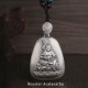 999 Silver Zodiac Natal Buddha Heart Sutra Necklace 999 Silver Zodiac Natal Buddha Heart Sutra Necklace