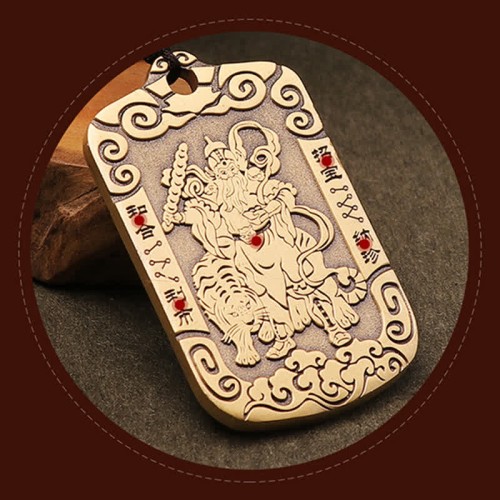 Zhao Gongming Copper Protection Necklace Pendant