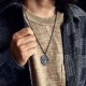 Sterling Silver Yin Yang Hammer Texture Harmony Necklace