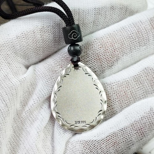 Vintage 999 Silver Yin Yang Bagua Balance Necklace Vintage 999 Silver Yin Yang Bagua Balance Necklace