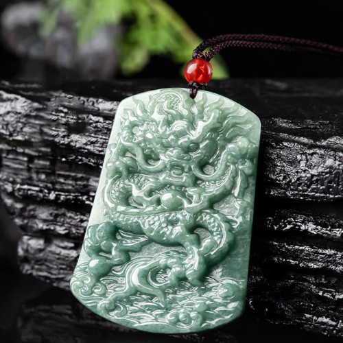 Jade Zodiac Dragon Sea Luck Necklace Jade Zodiac Dragon Sea Luck Necklace