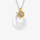 925 Silver Chalcedony Twelve Months Flower Harmony Pendant 925 Silver Chalcedony Twelve Months Flower Harmony Pendant