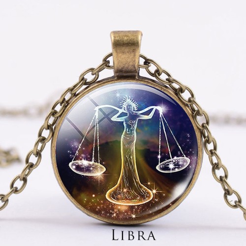 12 Constellations Zodiac Moon Star Protection Necklace 12 Constellations Zodiac Moon Star Protection Necklace