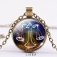 12 Constellations Zodiac Moon Star Protection Necklace 12 Constellations Zodiac Moon Star Protection Necklace