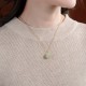 925 Silver Hetian White Jade Cat Paw Luck Necklace