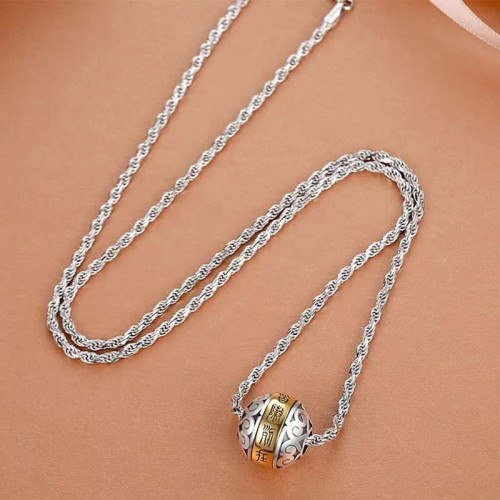 Taoist Nine-Character Mantra Amulet Balance Necklace Taoist Nine-Character Mantra Amulet Balance Necklace