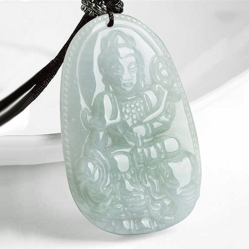Chinese Zodiac Natal Buddha Jade Prosperity Necklace