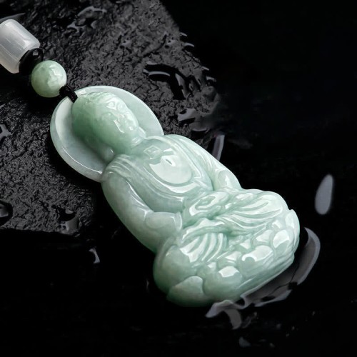 Amitabha Buddha Jade Amulet Necklace Pendant Amitabha Buddha Jade Amulet Necklace Pendant