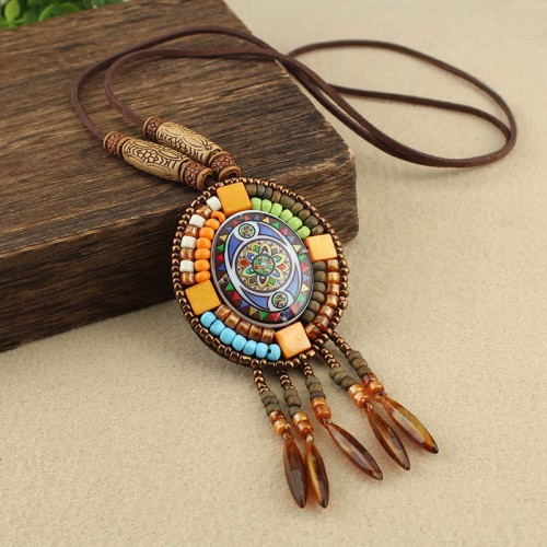 Mandala Beads Creativity Necklace Pendant