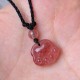 Strawberry Quartz Cat Paw Healing Necklace Strawberry Quartz Cat Paw Healing Necklace