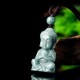 Jade Meditation Buddha Amulet Serenity Necklace