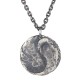 Sterling Silver Yin Yang Hammer Texture Harmony Necklace