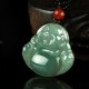 Laughing Buddha Jade Abundance Pendant