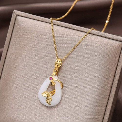 Jade Oval Blessing Fortune Necklace Jade Oval Blessing Fortune Necklace