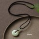 Round Jade Peace Buckle Luck Necklace Round Jade Peace Buckle Luck Necklace
