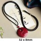 Laughing Buddha Yin Yang Cinnabar Blessing Necklace