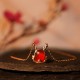 925 Sterling Silver Year of the Dragon Red Agate Necklace 925 Sterling Silver Year of the Dragon Red Agate Necklace