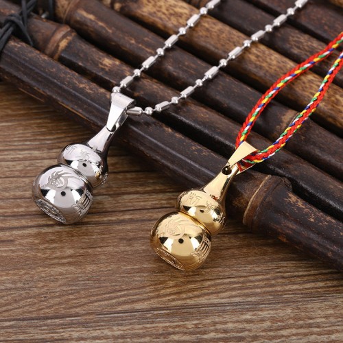 Tibetan Yin Yang Gourd Harmony Titanium Necklace