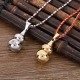 Tibetan Yin Yang Gourd Harmony Titanium Necklace