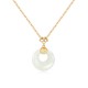 White Jade Peace Luck Necklace Pendant