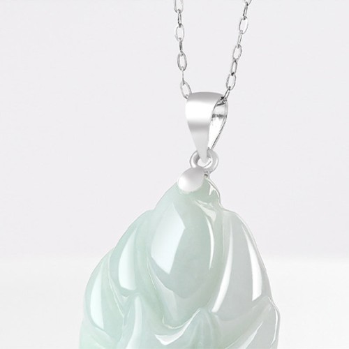 Nine Tailed Fox Jade Prosperity Necklace Pendant