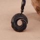 Red Sandalwood Ebony Wood Luck Necklace Pendant Red Sandalwood Ebony Wood Luck Necklace Pendant