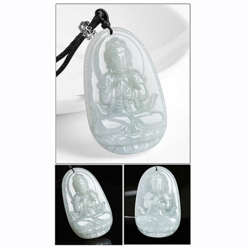 Chinese Zodiac Natal Buddha Jade Prosperity Necklace
