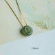 Round Jade Peace Buckle Luck Necklace Pendant Round Jade Peace Buckle Luck Necklace Pendant
