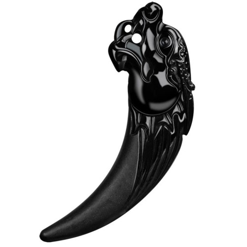 Black Jade Chinese Zodiac Dragon Tooth Protection Pendant Black Jade Chinese Zodiac Dragon Tooth Protection Pendant