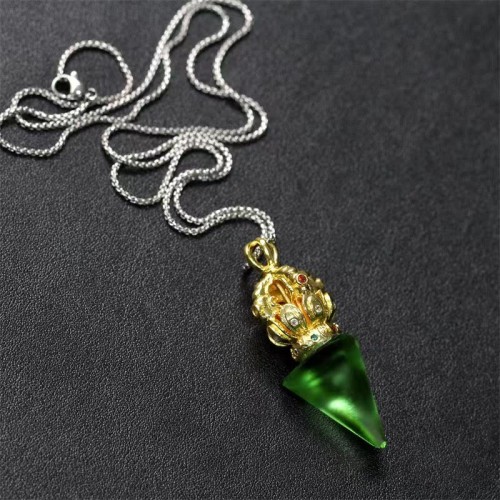 Tibetan Dorje Vajra Lotus Liuli Strength Necklace Pendant Tibetan Dorje Vajra Lotus Liuli Strength Necklace Pendant