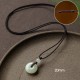 Round Jade Peace Buckle Luck Necklace Round Jade Peace Buckle Luck Necklace