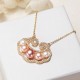 Gold-plated Pearl Chinese Lock Sincerity Necklace Gold-plated Pearl Chinese Lock Sincerity Necklace
