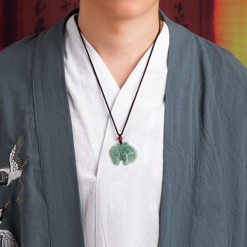 Elephant Jade Luck Strength Necklace Pendant Elephant Jade Luck Strength Necklace Pendant