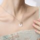 925 Silver Chalcedony Twelve Months Flower Harmony Pendant 925 Silver Chalcedony Twelve Months Flower Harmony Pendant