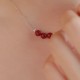 925 Sterling Silver Cinnabar Bead Calm Blessing Necklace 925 Sterling Silver Cinnabar Bead Calm Blessing Necklace