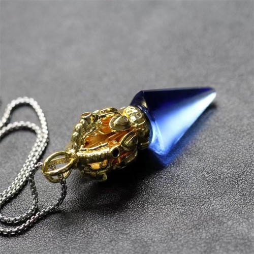 Tibetan Dorje Vajra Lotus Liuli Strength Necklace Pendant Tibetan Dorje Vajra Lotus Liuli Strength Necklace Pendant