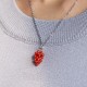 Garnet Red Agate Black Onyx Protection Necklace Pendant