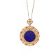 925 Sterling Silver Plated Gold Lazurite Positive Necklace 925 Sterling Silver Plated Gold Lazurite Positive Necklace