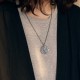 990 Sterling Silver Yin Yang Water Fire Balance Pendant