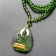 Tibetan Green Tara Buddha Liuli Crystal Protection Necklace Tibetan Green Tara Buddha Liuli Crystal Protection Necklace